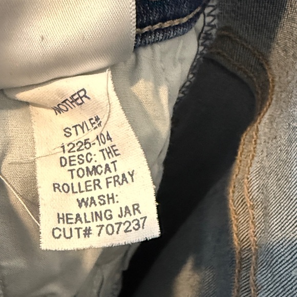 MOTHER Wide Leg Flare Jeans in Deep Blue - Picture 7 of 8